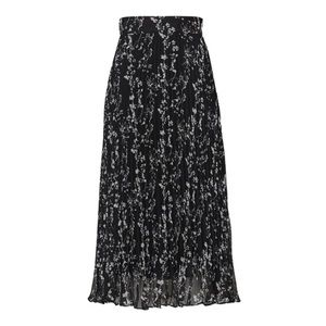 Ba&sh Black Pleated Midi Skirt